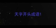 天字开头成语