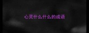 心灵什么什么的成语