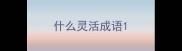 什么灵活成语