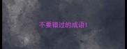 不要错过的成语