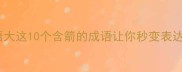 箭字成语大这10个含箭的成语让你秒变表达王者
