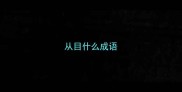 从目什么成语