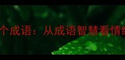 心智成熟必知的10个成语从成语智慧看情绪管理与自我成长