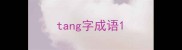 tang字成语