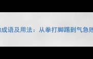 10个以揍结尾的成语及用法从拳打脚踢到气急败坏的深度解读