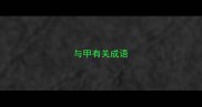 与甲有关成语
