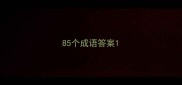 85个成语答案