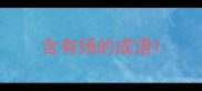 含有扬的成语
