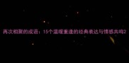 再次相聚的成语15个温暖重逢的经典表达与情感共鸣