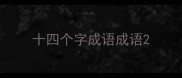 十四个字成语成语
