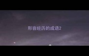 形容经历的成语