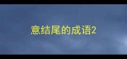 意结尾的成语