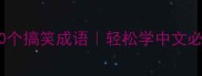 笑出腹肌的100个搞笑成语轻松学中文必备附趣味用法