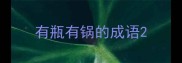有瓶有锅的成语