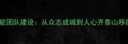 成语智慧赋能团队建设从众志成城到人心齐泰山移的实践解码