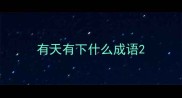 有天有下什么成语