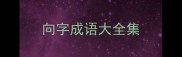 向字成语大全集