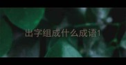 出字组成什么成语