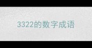 3322的数字成语