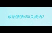 成语猜猜450关成语