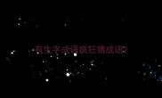 有生字成语疯狂猜成语