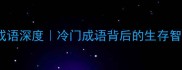 本能的10个成语深度冷门成语背后的生存智慧必知常识