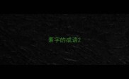 素字的成语