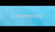 关于弥勒佛的成语