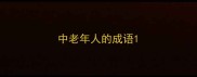 中老年人的成语