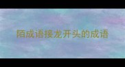 陌成语接龙开头的成语
