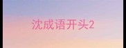 沈成语开头