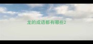 龙的成语都有哪些