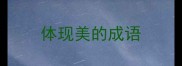 体现美的成语