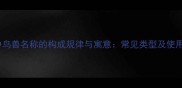成语中鸟兽名称的构成规律与寓意常见类型及使用技巧