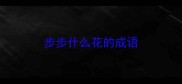步步什么花的成语