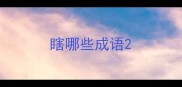 瞎哪些成语
