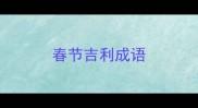 春节吉利成语
