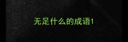 无足什么的成语