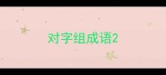 对字组成语