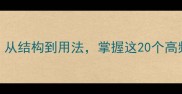 三字三字成语全从结构到用法掌握这20个高频成语的进阶技巧