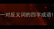 一对反义词的四字成语