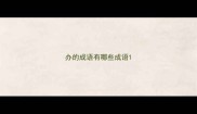 办的成语有哪些成语