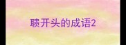 聩开头的成语