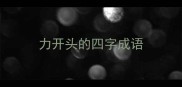 力开头的四字成语
