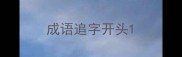 成语追字开头