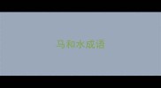 马和水成语