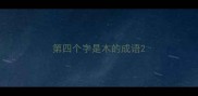 第四个字是木的成语