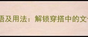 30个形容衣服漂亮的成语及用法解锁穿搭中的文化美学附搭配指南