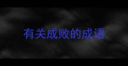 有关成败的成语