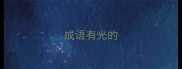 成语有光的